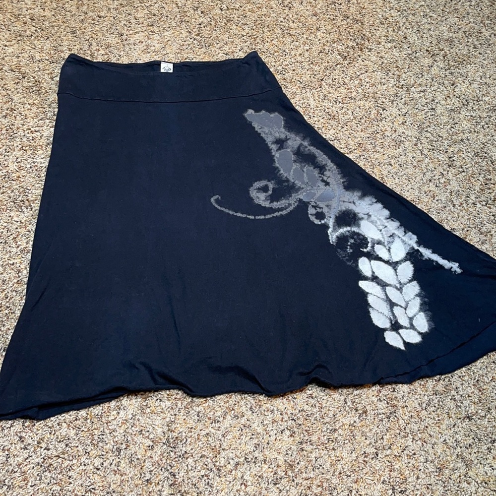 🛍 Black comfy jersey skirt